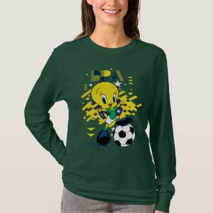 TWEETY™ Team Brasilien Fußball-Grafik T-Shirt