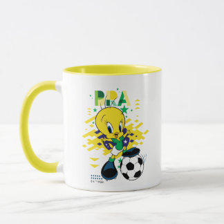 TWEETY™ Team Brasilien Fußball-Grafik Tasse