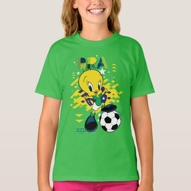 TWEETY™ Team Brazil Soccer Graphic T-Shirt (Vorderseite)