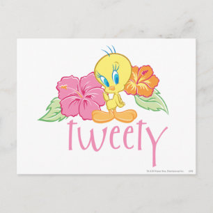 TWEETY™ Tropische Blume Postkarte