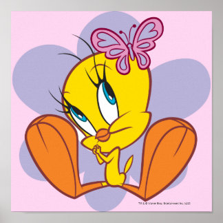 Tweety und Butterfly Poster