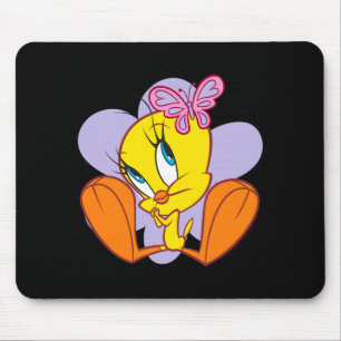 Tweety und Schmetterling Baby T-Shirt Mousepad