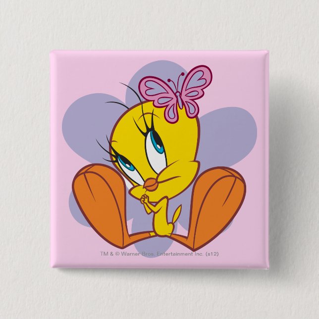 TWEETY™ und Schmetterling Button (Vorderseite)