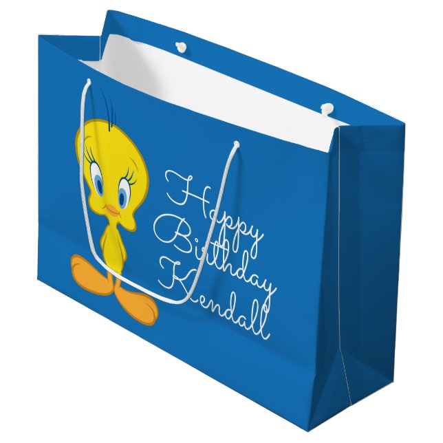 TWEETY™ | unschuldiger kleiner Vogel Große Geschenktüte (Vorderseite Schrägansicht)