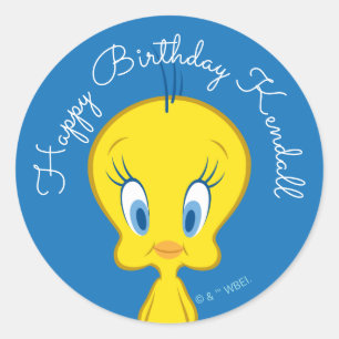 TWEETY™ Unschuldiger kleiner Vogel Runder Aufkleber