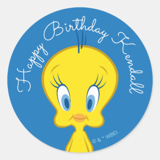 TWEETY™ | Unschuldiger kleiner Vogel Runder Aufkleber