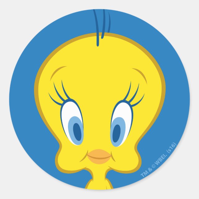 TWEETY™ | Unschuldiger kleiner Vogel Runder Aufkleber (Vorderseite)