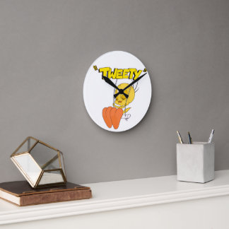 Tweety Wanduhr für Kinder | Süße Cartoon-Kinderzim