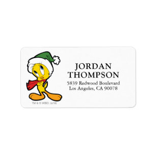 TWEETY™ Weihnachtsdenken Adressaufkleber