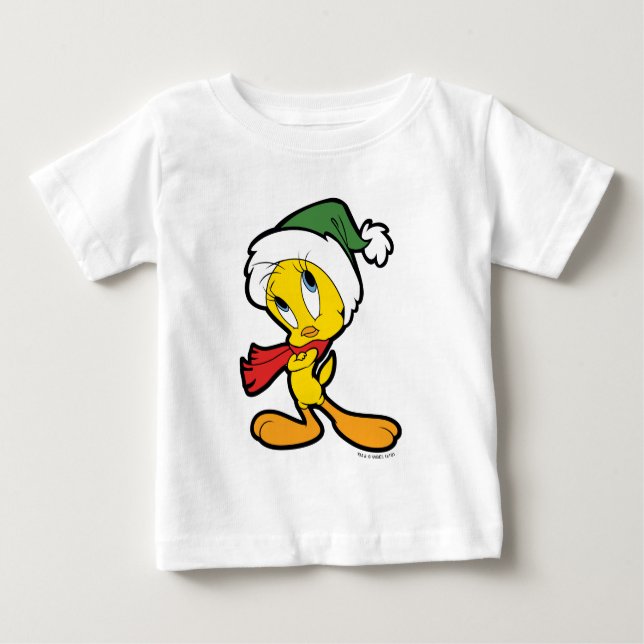 TWEETY™ Weihnachtsdenken Baby T-shirt (Vorderseite)