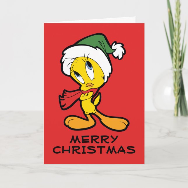 TWEETY™ Weihnachtsdenken Feiertagskarte (Vorderseite)