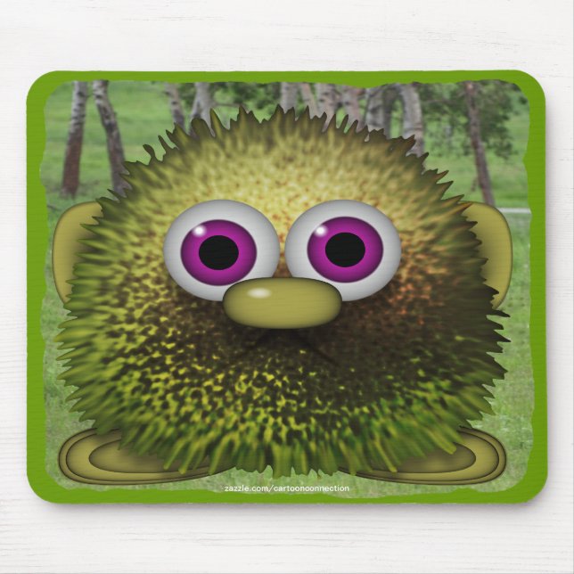 Tweezeln Sie die Niedliche Wuzzy Hintern & Forest  Mousepad (Vorne)