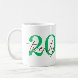 Twentieth 20 Year Anniversary Personalization Kaffeetasse
