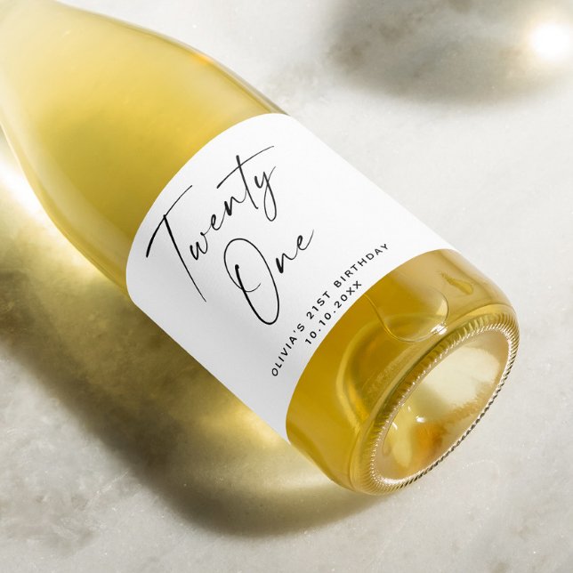 Twenty one. Modern simple script 21st Birthday (Von Creator hochgeladen)