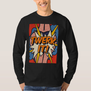 Twerk Dance Pop Art Retro 60er Vintage Liebe Grafi T-Shirt