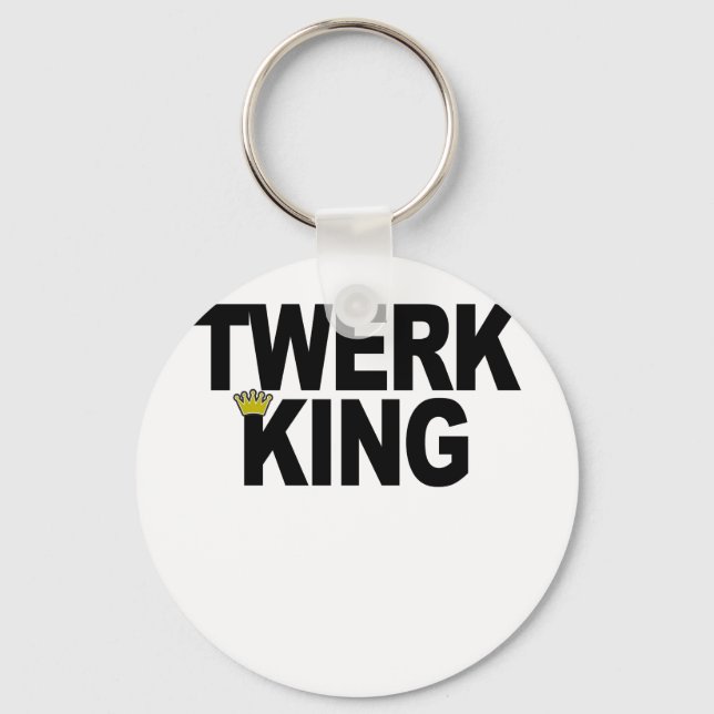 Twerk es! TWERK KING T - Shirt.png Schlüsselanhänger (Vorderseite)