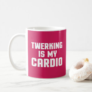 Twerking ist mein Herz lustiges Turnhallen-Zitat Tasse