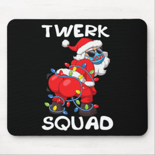 Twerking Weihnachtsmann Weihnachtsbaum Lichter Twe Mousepad