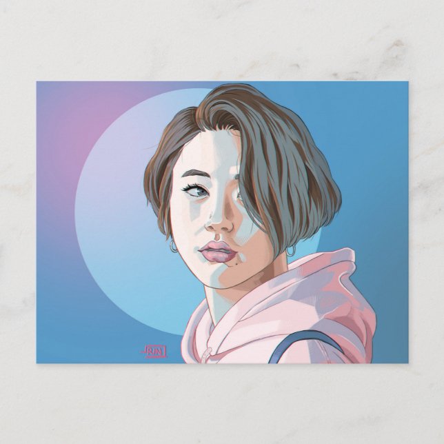 TWICE Chaeyoung Postcard Strawberry Version Postkarte (Vorderseite)