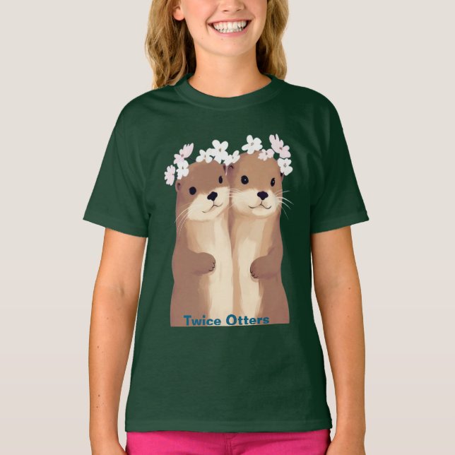 Twice Otters T-Shirt (Vorderseite)