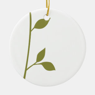 Twig und Leaf Keramikornament