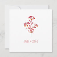 Twigs and Flowers Netz & Orange Modern &