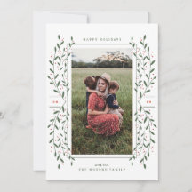 Twigs & Berries Holiday Foto Card