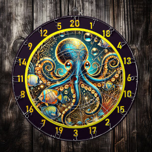 Twilight Abyss Octopus Dartboard Dartscheibe