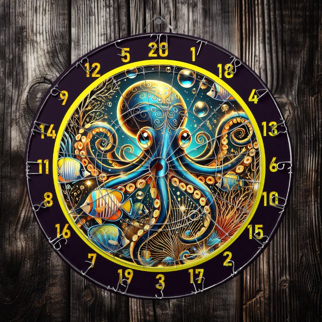 Twilight Abyss Octopus Dartboard Dartscheibe (Von Creator hochgeladen)