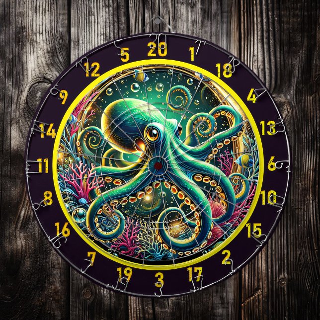 Twilight Abyss Octopus Dartboard Dartscheibe (Von Creator hochgeladen)