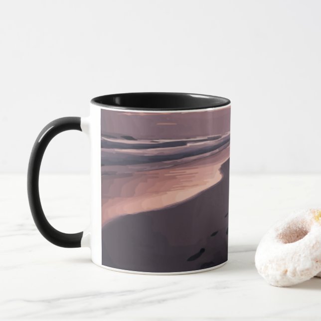 Twilight am Meer Tasse (Mit Donut)
