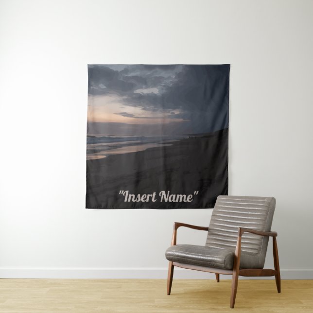 Twilight am Meer Wandteppich (Beispiel)