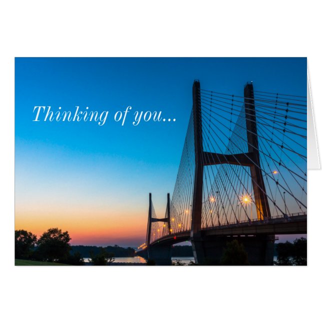 Twilight auf Bill Emerson Bridge Denken Sie an Sie (Vorderseite (Horizontal))