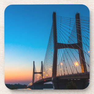 Twilight auf Bill Emerson Bridge Getränkeuntersetzer
