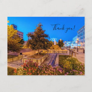 Twilight auf dem Park Central Square Danke, Postca Postkarte