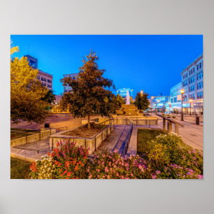 Twilight auf dem Park Central Square Poster