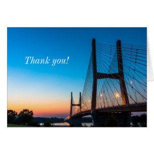 Twilight bei Bill Emerson Bridge Danke Notecard