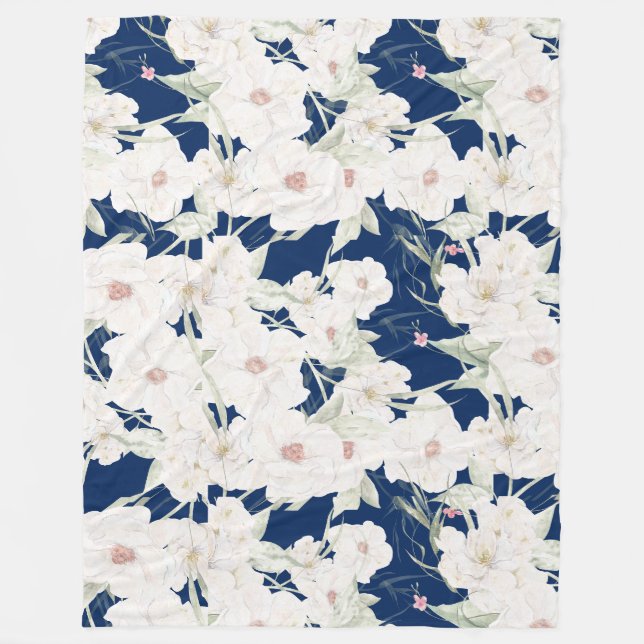 Twilight Bloom II Fleece Blanket - Florals (Vorderseite)