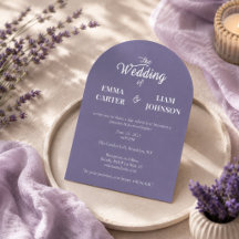 Twilight Bloom Minimal Wedding Einladung