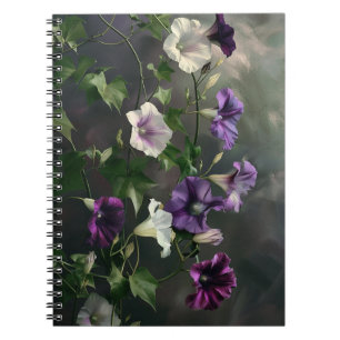 Twilight Blooms: Blumenbücher Notizblock