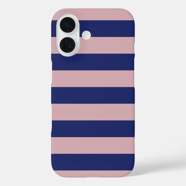 Twilight Blue Sunrise Pink Stripes Case-Mate iPhone Hülle (Rückseite)