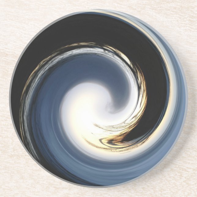 Twilight Blues Swirl Untersetzer (Vorne)