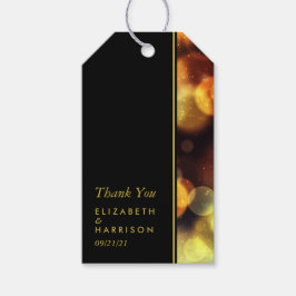 Twilight Bokeh Lights Gastgeschenk Hochzeit Geschenkanhänger