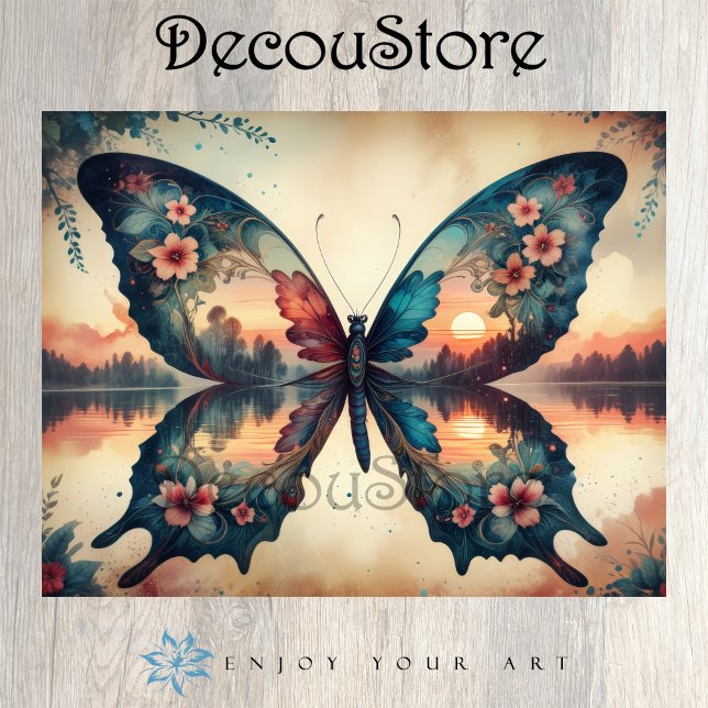 Twilight Butterfly Decoupage Seidenpapier (Von Creator hochgeladen)