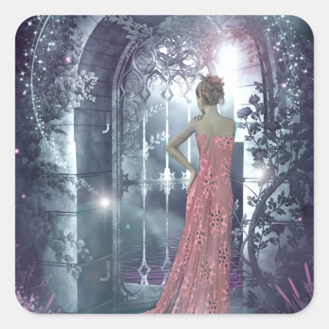 Twilight Gatekeeper Quadratischer Aufkleber (Vorderseite)