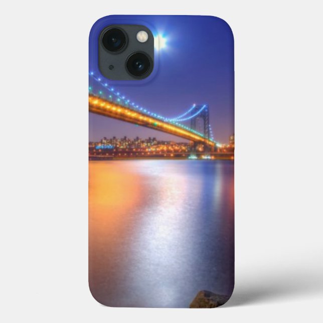 Twilight, George Washington Bridge, Palisades, NJ. Case-Mate iPhone Hülle (Rückseite)
