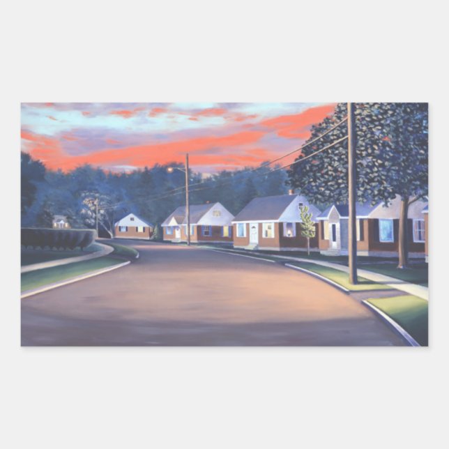 Twilight Glow 1997 Rechteckiger Aufkleber (Vorderseite)