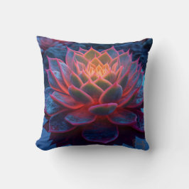 Twilight Glow Lila Succulent - Reflektive Schönhei Kissen