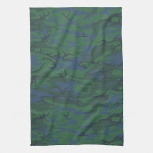 Twilight Green Camouflage Handtuch