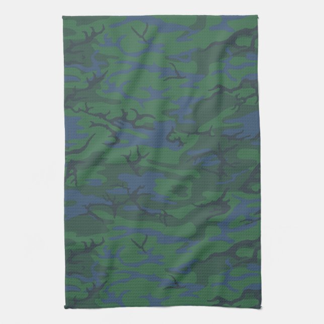 Twilight Green Camouflage Handtuch (Vertikal)